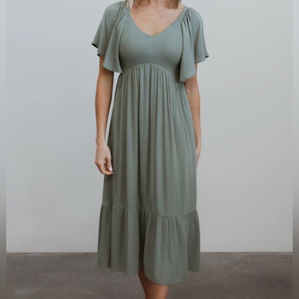 Sage Midi Baltic Born Beautiful Dress